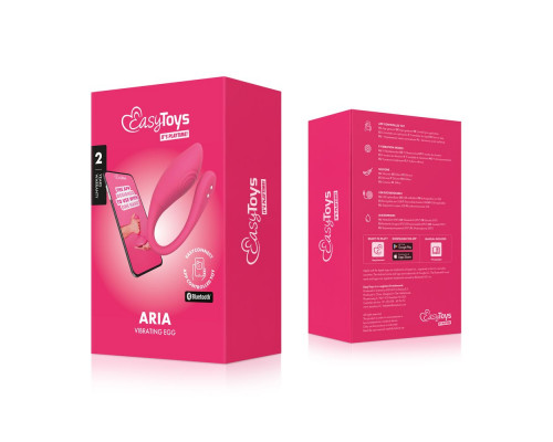 Розовое интерактивное виброяйцо Aria