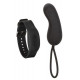 Заказать Черное виброяйцо с браслетом-пультом Wristband Remote Curve