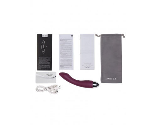 Заказать Фиолетовый изогнутый вибратор Amy - 17 см.