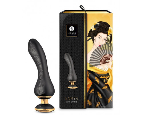 Заказать Черный вибростимулятор SANYA - 18,5 см.