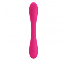 Розовый гнущийся водонепроницаемый вибратор Yedda - 17 см.