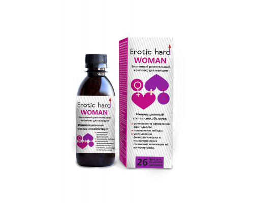Заказать Женский биогенный концентрат для повышения либидо Erotic hard Woman - 250 мл.