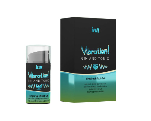 Заказать Жидкий интимный гель с эффектом вибрации Vibration! Gin   Tonic - 15 мл.