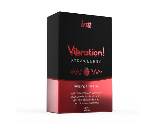 Заказать Жидкий интимный гель с эффектом вибрации Vibration! Strawberry - 15 мл.