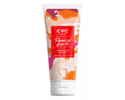 Заказать Интимная смазка на водной основе с согревающим эффектом OYO Personal Gel Green Tea - 50 мл.