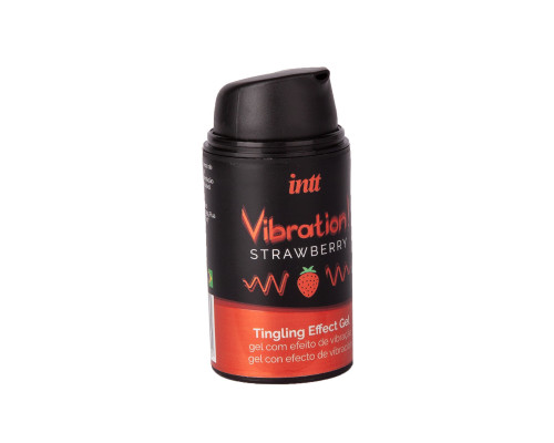 Заказать Жидкий интимный гель с эффектом вибрации Vibration! Strawberry - 15 мл.