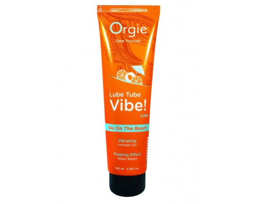 Гель с эффектом вибрации Lube Tube Vibe Low Sex On The Beach - 100 мл.