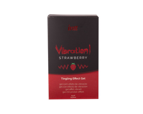 Заказать Жидкий интимный гель с эффектом вибрации Vibration! Strawberry - 15 мл.
