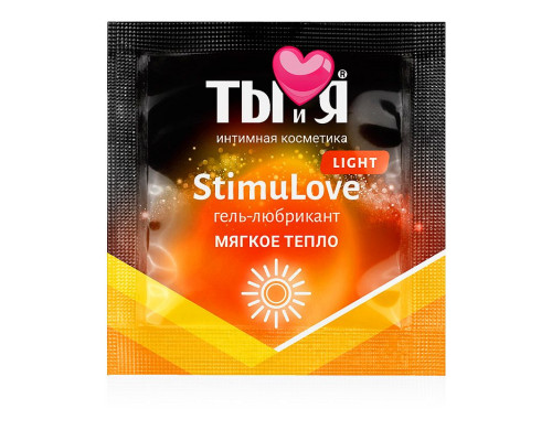 Заказать Разогревающий гель-лубрикант Stimulove Light в одноразовой упаковке - 4 гр.