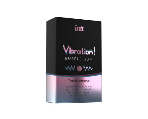 Заказать Жидкий интимный гель с эффектом вибрации Vibration! Bubble Gum - 15 мл.