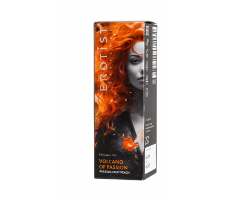 Гель с эффектом вибрации Volcano Of Passion со вкусом персика и маракуйи - 25 мл.