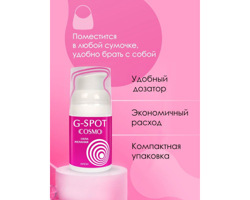 Заказать Стимулирующий интимный крем для женщин Cosmo G-spot - 28 гр.