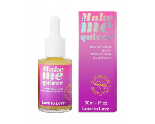 Возбуждающие капли для клитора Make Me Quiver - 30 мл.