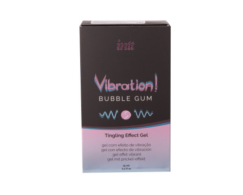 Заказать Жидкий интимный гель с эффектом вибрации Vibration! Bubble Gum - 15 мл.