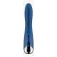 Синий вибратор-ротатор Spinning Vibe 1 - 18 см.