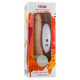 Заказать Телесный вибратор-ротатор на присоске Cesar Vibrator Rotator - 17,5 см.
