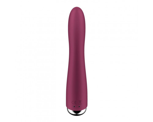 Заказать Малиновый вибратор-ротатор Spinning Vibe 1 - 18 см.