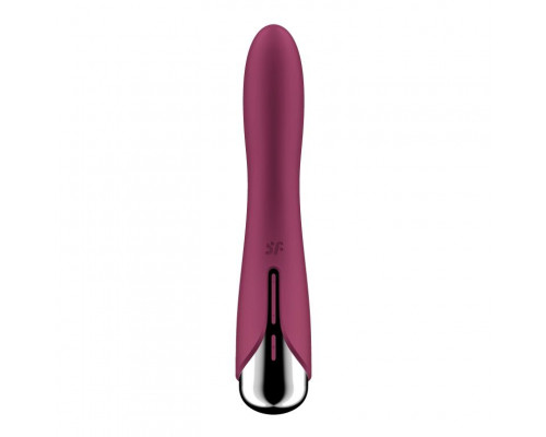Заказать Малиновый вибратор-ротатор Spinning Vibe 1 - 18 см.