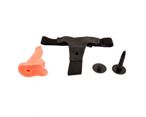 Заказать Реалистичный страпон на ремешках - 15,5 см.