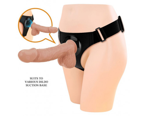 Заказать Телесная насадка на поясе со стыковочной платформой Jerry - 21,8 см.