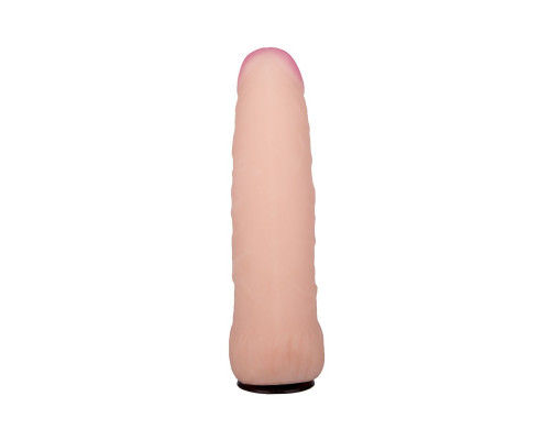 Заказать Черный пояс-трусики с двумя телесными насадками Soft-Dolli - 15,7 и 10 см.