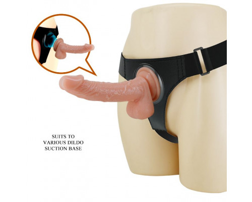 Заказать Телесная насадка на поясе со стыковочной платформой Kevin - 19 см.