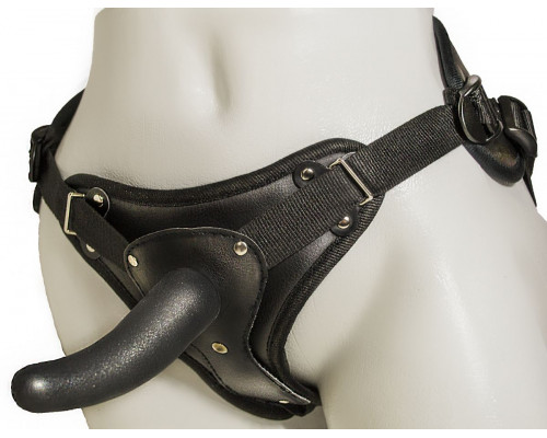 Заказать Женский страпон с вагинальной пробкой Woman Strap - 12 см.