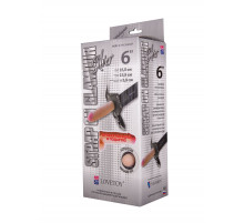 Пояс-трусики с насадкой Glamour Silver - 15,5 см.