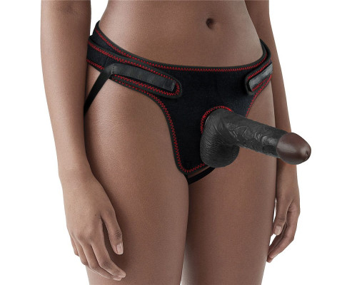 Заказать Женский темнокожий страпон Easy Strapon Set 7 Inch - 18 см. Заказать Женский темнокожий страпон Easy Strapon Set 7 Inch - 18 см.