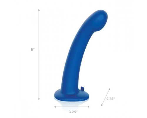 Заказать Синяя насадка Remote Control P-Spot G-Spot с черными трусиками - 20 см.