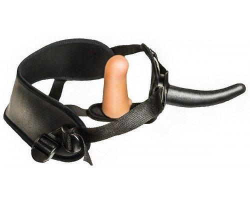 Заказать Женский страпон с вагинальной пробкой Woman Strap - 12 см.