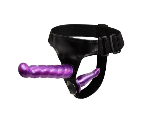 Заказать Фиолетовый стапон с двумя насадками - 18 см.