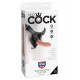 Заказать Телесный страпон Strap-on Harness Cock - 15,2 см.