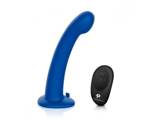 Заказать Синяя насадка Remote Control P-Spot G-Spot с черными трусиками - 20 см.