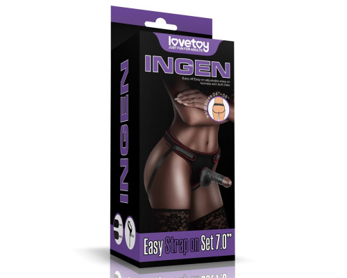 Заказать Женский темнокожий страпон Easy Strapon Set 7 Inch - 18 см. Заказать Женский темнокожий страпон Easy Strapon Set 7 Inch - 18 см.