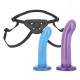 Заказать Страпон унисекс Beginners Strap-On с 2 насадками - 15 и 13 см.
