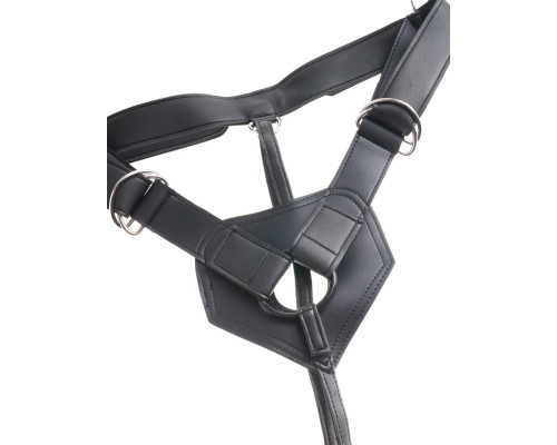 Заказать Страпон с телесной насадкой 7  Uncut with Strap on Harness - 18 см.