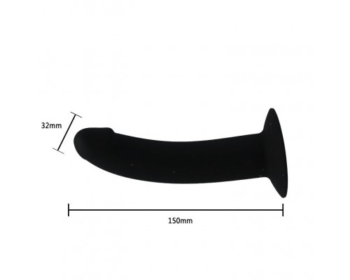 Заказать Страпон на эластичных ремнях Ultra Harness Les Dildo - 15 см.